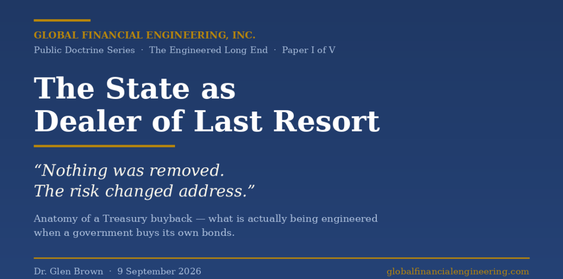The State as Dealer of Last Resort: Treasury Buyback Decoded